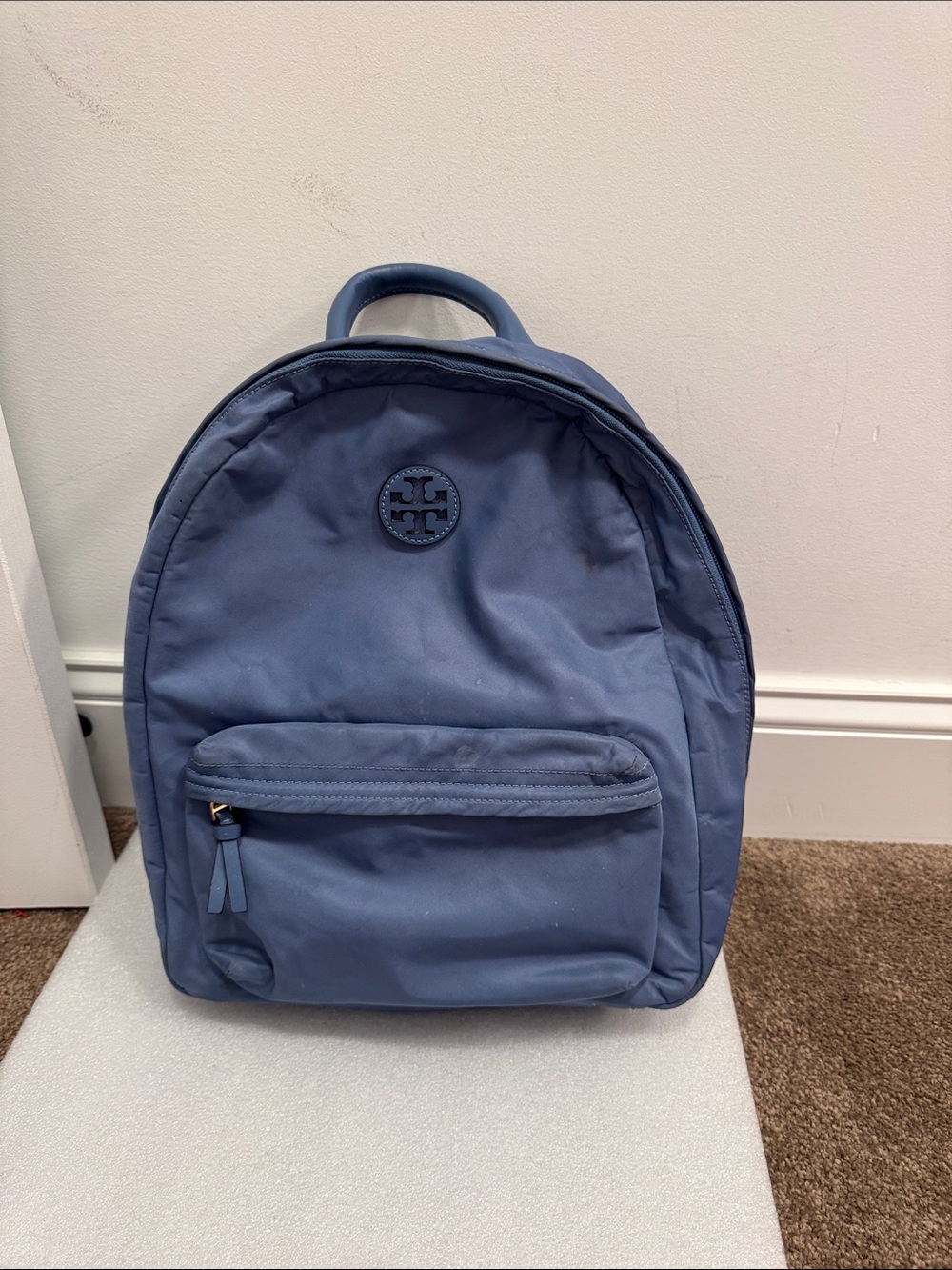Tory Burch Blue Nylon Backpack